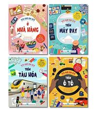 Combo: Trò Chơi Cho Trẻ: Ở Nhà Hàng, Trên Máy Bay, Trên Tàu Hỏa, Trên Ô Tô (Bộ 4 Cuốn)
