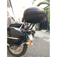 Combo trọn bộ lắp đặt thùng givi E350RN và baga givi cho Suzuki GZ 150A