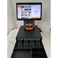 [COMBO] Trọn bộ máy pos bán hàng dành cho quán ăn, nhà hàng, cafe (Màn hình Sunmi T1 +inbill+két+Pos365)