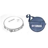 Combo Trống Lắc Tay Và Bao 3 lớp Gõ Bo Tambourine Yamaha MT6 - Trắng đục