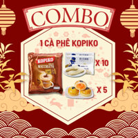 [Combo Trung Thu] - Cà Phê Sữa Kopiko Macchiato 3in1 + MIX Bánh Trứng Chảy + Bánh Sữa Chua