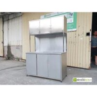 Combo tủ chậu rửa và tủ chạn bát inox kết hợp