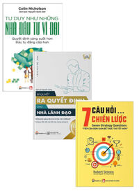 Combo Tư Duy Như Những Nhà Đầu Tư Vĩ Đại + Bí Quyết Ra Quyết Định Dành Cho Lãnh Đạo +  7 Câu Hỏi Chiến Lược (Bộ 3 Cuốn)
