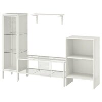 COMBO TỦ KỆ TI VI KẾT HỢP BAGGEBO IKEA - TRẮNG 174x35x116 cm