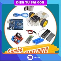 Combo tự làm xe 3 bánh bluetooth Arduino