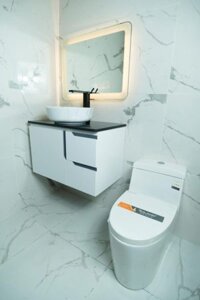 Combo Tủ Lavabo của mở 2 cửa kéo nhỏ Nhựa PVC Cao Cấp TLVB018