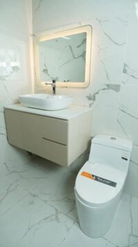 Combo Tủ Lavabo nâu 2 cửa mở 2 cửa kéo nhỏ Nhựa PVC Cao Cấp TLVB014