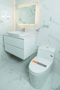 Combo Tủ Lavabo Trắng 2 cửa kéo Nhựa PVC Cao Cấp TLVB01