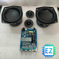 Combo tự rap loa 2.0 100W, mạch gemaudio 2.0 + 2củ bb2+ 2treb lụa kèm tụ