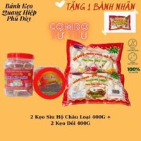 Combo Tứ Trụ : 2 Kẹo Hộp Sừu Châu 400g + 2 Kẹo Dồi 400g Tặng Ngay 1 Bánh Nhãn Trứng Hải Hậu-Phủ Dày Nam Định