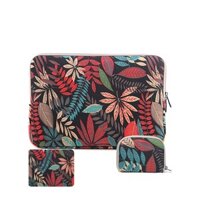 Combo túi chống sốc laptop 13 inch + túi đựng chuột + miếng lót chuột cùng màu họa tiết hoa văn