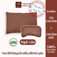 Combo Túi Chườm Đa Năng + Chườm Mắt Thảo Dược Thông Tuệ - Ngải Cứu