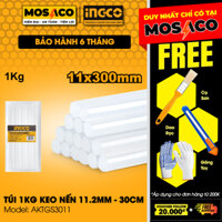 Combo túi keo nến chất lượng cao 1kg INGCO AKTGS3011 Keo nến trong suốt dài 30cm, đường kính 11,2mm - MOSACO