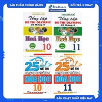 Combo Tuyển Tập 25 Năm Đề Thi Olympic 30 Tháng 4  Tổng Tập Đề Thi Olympic 30 Tháng 4 Môn Hoá Học Lớp 10  11 Bộ 4 Cuốn