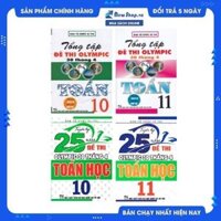 Combo Tuyển Tập 25 Năm Đề Thi Olympic 30 Tháng 4  Tổng Tập Đề Thi Olympic 30 Tháng 4 Môn Toán Học Lớp 10  11 Bộ 4 Cuốn