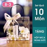 Combo Tuyết Mưa - (Son Dưỡng Hồng Môi và Nước Hoa Khô) - Quà Tặng Bạn Gái Mẹ Cô Giáo 8/3 Ý Nghĩa