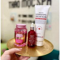 Combo Ủ Trắng, Căng Bóng Da ,Kem Ủ Trắng HISTOLAB 250g, Vitamin C 47% HISTOLAB và Ủ Cắng Bóng X5 Hàng Chính Hãng