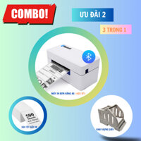 Combo ưu đãi 2 [Máy in vận đơn A6 488-BT + Khay đựng giấy + 500 tờ giấy in A7]