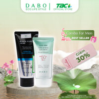 Combo Ưu Đãi Sữa Rửa Mặt, Kem Chống Nắng Sạch Khuẩn Cấp Ẩm Da Dành Cho Nam