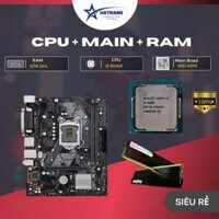 Combo văn phòng đời 8-9 cpu i3 8100, cpu i5 8400, cpu i5 8500 + Main H310, B360, B365 + Ram 8Gb hoặc 16Gb