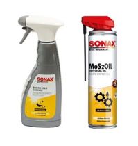 Combo Vệ sinh động cơ máy xe Sonax Engine Cold Cleaner 500ml và Dầu phủ bảo vệ Sonax Mos2Oil 400ml 339400