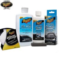 Combo vệ sinh kính & Phủ nano kính, kèm mút microfiber, Meguiar's Kính sáng Nhìn xa - G20102