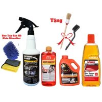 Combo Vệ Sinh Rửa Xe Motorbike Cleaner Kèm Nước Rửa Xe Sonax ,Bz,Pallas Kèm Quà