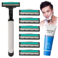 Combo  vĩ dao cạo râu 30 lưỡi thay thế , kèm tuýp kem cạo râu cho nam vô cùng tiện lợi