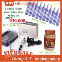 Combo Vi Kim Trắng Da Trị Mụn