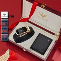 Combo ví nam cao cấp , thắt lưng nam hàng hiệu WilliamPOLO - POLO 211553 - POLO 22053P-Z