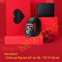 Combo ví/bóp+thắt lưng/dây nịt nam Quà tặng sinh nhật chồng, bạn trai, đồng nghiệp,quà noel, valentine full túi hộp quà