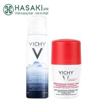 Combo Vichy Lăn Khử Mùi 50ml + Xịt Khoáng Dưỡng Da 50ml