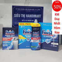 Combo Viên rửa bát Finish 90V + Muối Finish 1.2kg + Nước làm bóng Finish 750ml