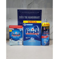 Combo viên rửa bát Finish classic 110 viên + muối Finish 1,5kg + bóng Finish 800ml