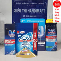 Combo viên rửa bát Finish classic 110 viên + muối Finish 1,5kg + bóng Finish 800ml