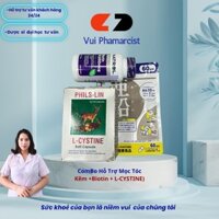 Combo Viên Uống Biotin(100 viên) + Kẽm(60 viên)+ L-CYSTINE(30 viên) Hỗ Trợ Tình Trạng Rụng Tóc,Hỗ Trợ Móc Tóc