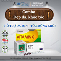 Combo Viên uống Đẹp Da, Khỏe Tóc (L-cystine - Biotin - vitamin E)