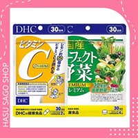 COMBO Viên uống DHC Giảm Nóng Trong Sáng Da 30 Ngày (Rau Củ & Vitamin C)