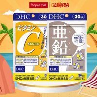 Combo Viên uống DHC Ngừa Mụn, Mờ Thâm 30 Ngày (Zinc Kẽm 30v/gói và Vitamin C 60v/gói)