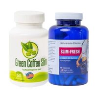 Combo viên uống giảm cân Slim Fresh – Green Coffee Slim Nhập Khẩu Mỹ