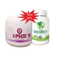 Combo viên uống Green Coffee Slim + kem nở ngực Upsize USA