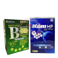 Combo Viên uống MP hỗ trợ ăn ngon,tăng đề kháng (kẽm zinc ,vitamin B ) Kẽm MP hộp 60 viên
