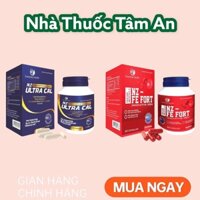 Combo viên uống NZ - FE FORT và UZ - ULTRA CAL bổ sung sắt và canxi hữu cơ NHẬP KHẨU NEW ZEALAND