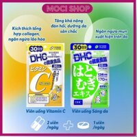 Combo Viên uống Trắng da Mờ thâm DHC Nhật Bản gồm Vitamin C 30 Ngày & Trắng Da 30 Ngày "Moci Shop"