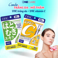 Combo Viên uống vitamin C DHC, trắng da DHC hỗ trợ trắng da mờ thâm