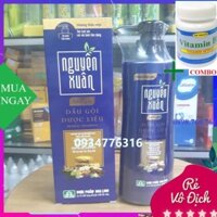 Combo Vitamin B1 chai 100 viên+ Dầu gội Dược liệu Nguyên Xuân Sạch gàu chai 250ml