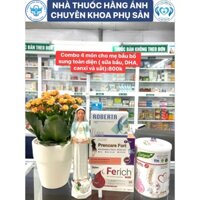 COMBO VITAMIN CHO BẦU - SỮA BẦU -DHA -CANXI VÀ SẮT