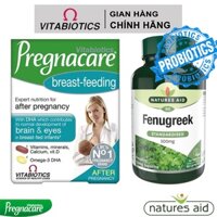 Combo vitamin lợi sữa pregnacare và cỏ cà ri lợi sữa Fenugreek