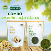 Combo Vỏ bưởi khô + Đậu hà lan Trái Cây Sấy 'S 200g/ 500g - Không chất bảo quản