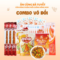 Combo Vô Đối: 2 đùi gà mix 7 vị + 1 gân rồng + 5 nem + 5 sashimi + 5 bò kobe + 3 cột điện + 3 bìa cát tông ACBT